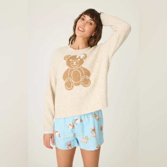 PJ Salvage teddy bear sweater - new with tags